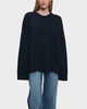 Ganni Sweater Boiled Wool O-Neck Blue XXS/XS