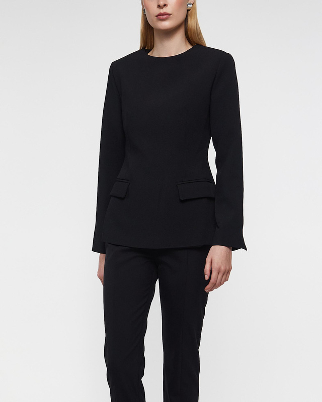 Malina Blus Athina Tailored Long Sleeve Svart 42