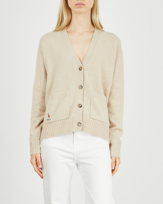 Ralph lauren cream cardigan online