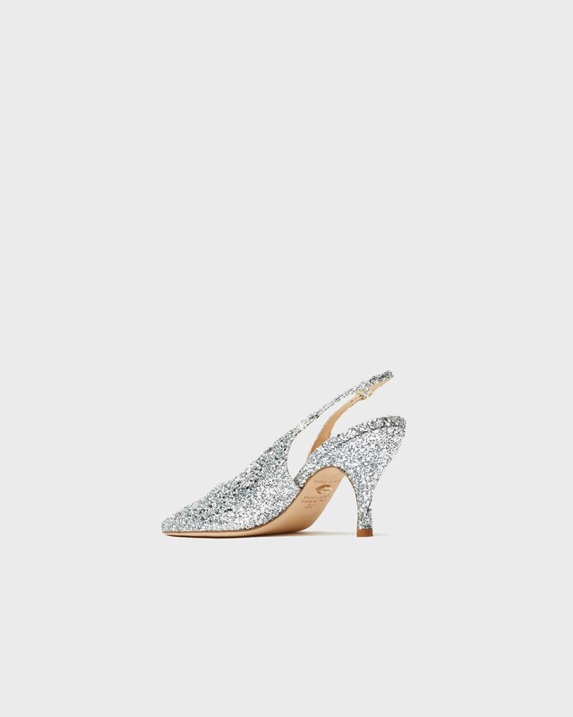 sania d'mina Heels Elena Glitter Silver EUR 36