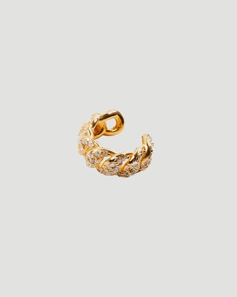 Earcuff Curb Stone Guld ONESIZE 1