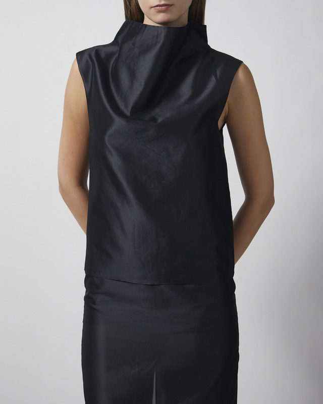Almada Topp Kiera Organza Black L
