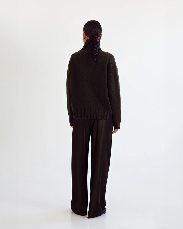 Almada Label  Tröja Nola Turtleneck  Chocolate XL