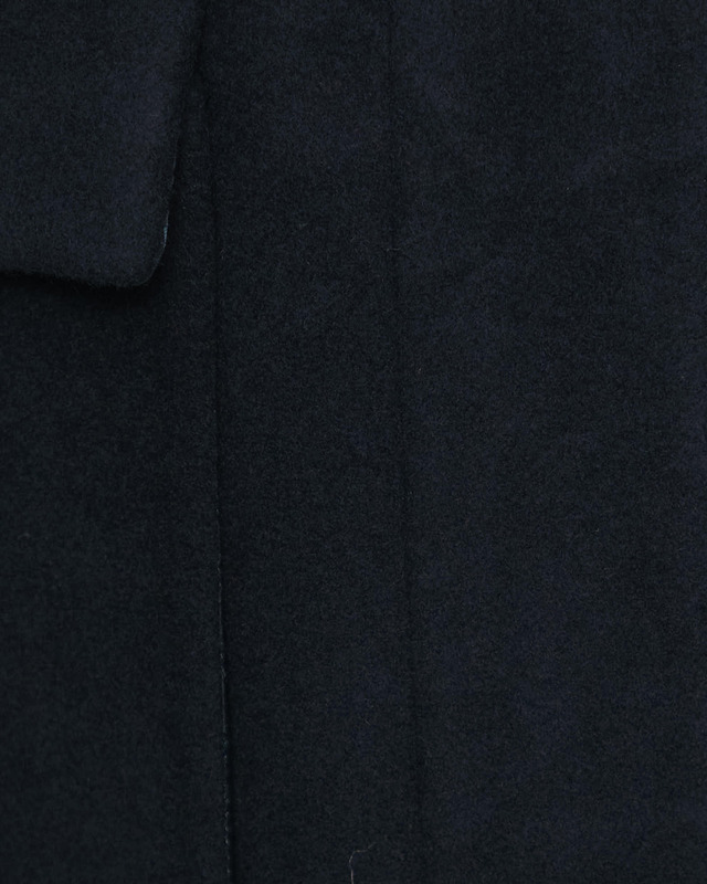 Ganni Jacket Boiled Wool Midi Blue L-XL