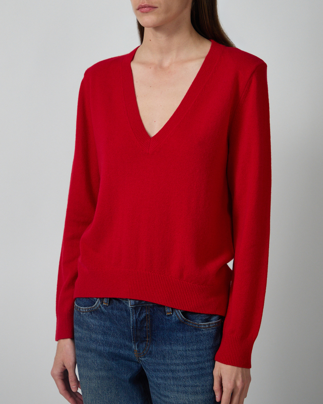 Wakakuu Icons Sweater Angler Wool Cashmere Red S