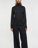 Filippa K Blouse Turtleneck Satin  Black 34
