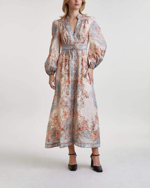 Klänning August Plunge Midi Skye blue 1