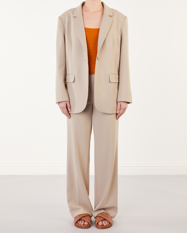 Vince Topp Crochet Square NK Tank Orange S