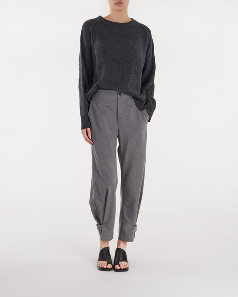 Pants Flannel Tapered Grå 2