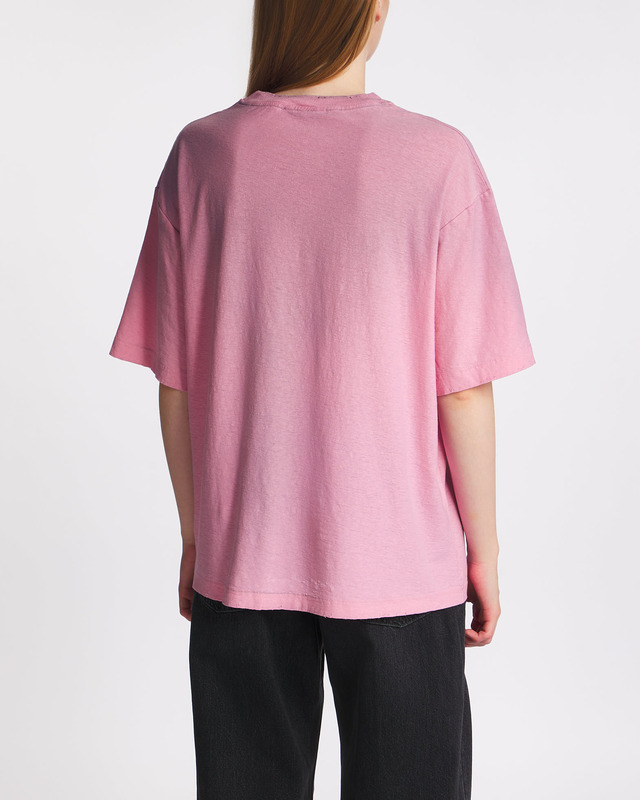 Acne Studios T-Shirt Logo Relaxed Fit Rosa S