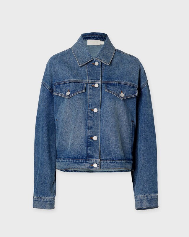 Wakakuu Icons Jacket Lucky Denim Blå S