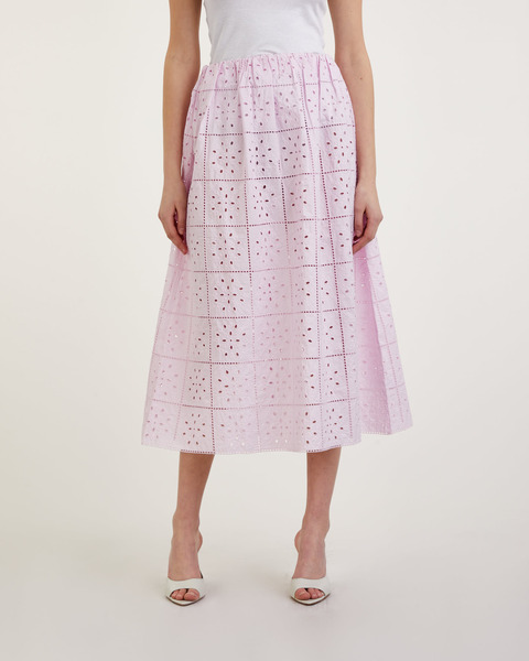 Skirt Broderie Anglaise  Pink 2