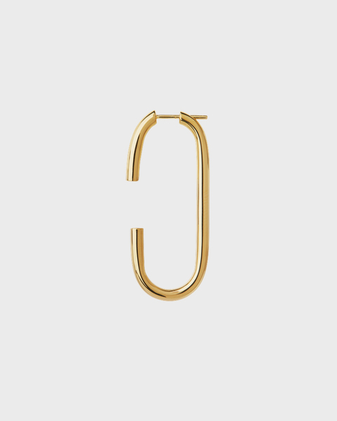 Earring Oval Gold  Guld ONESIZE 1