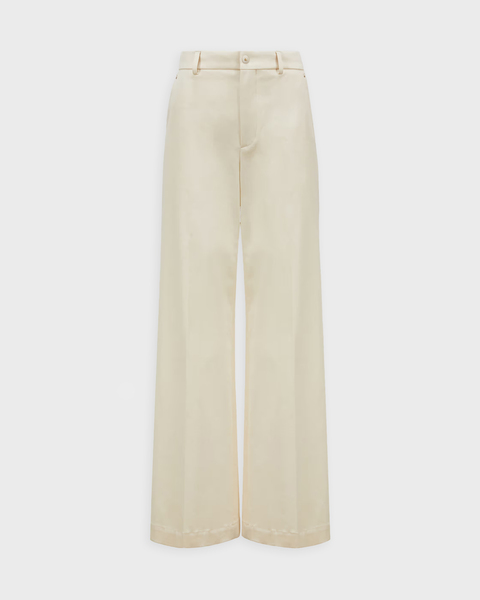 Byxor Tailored Cotton Gabardine Ljusbeige 1