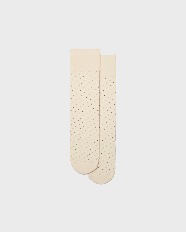 Swedish Stockings Knästrumpor Eira Petite Dots Svart/beige  ONESIZE