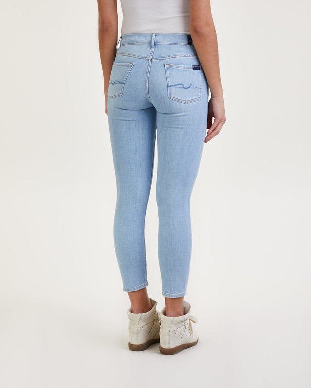 7 For All Mankind Jeans Roxanne Ankle Wind Catcher Ljusblå 31