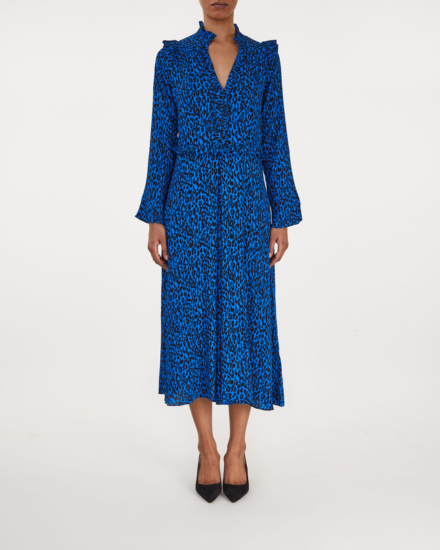 Zadig & Voltaire Klänning Rosier Crepe Leo Blå M