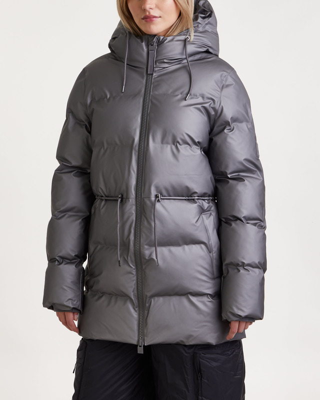 Rains Jacka W Alta Puffer Parka Metallic XL