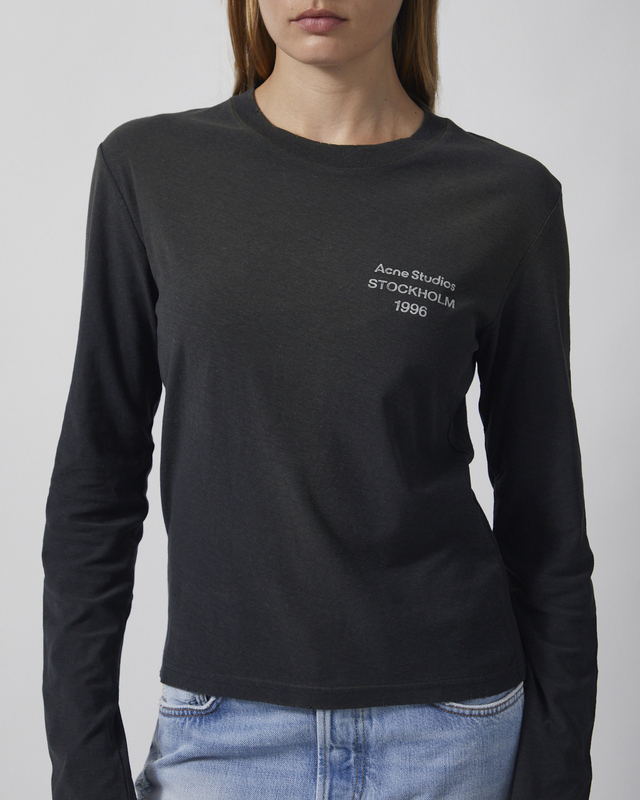 Acne Studios T-shirt Long Sleeve 1996 Stamp Faded Black L-XL