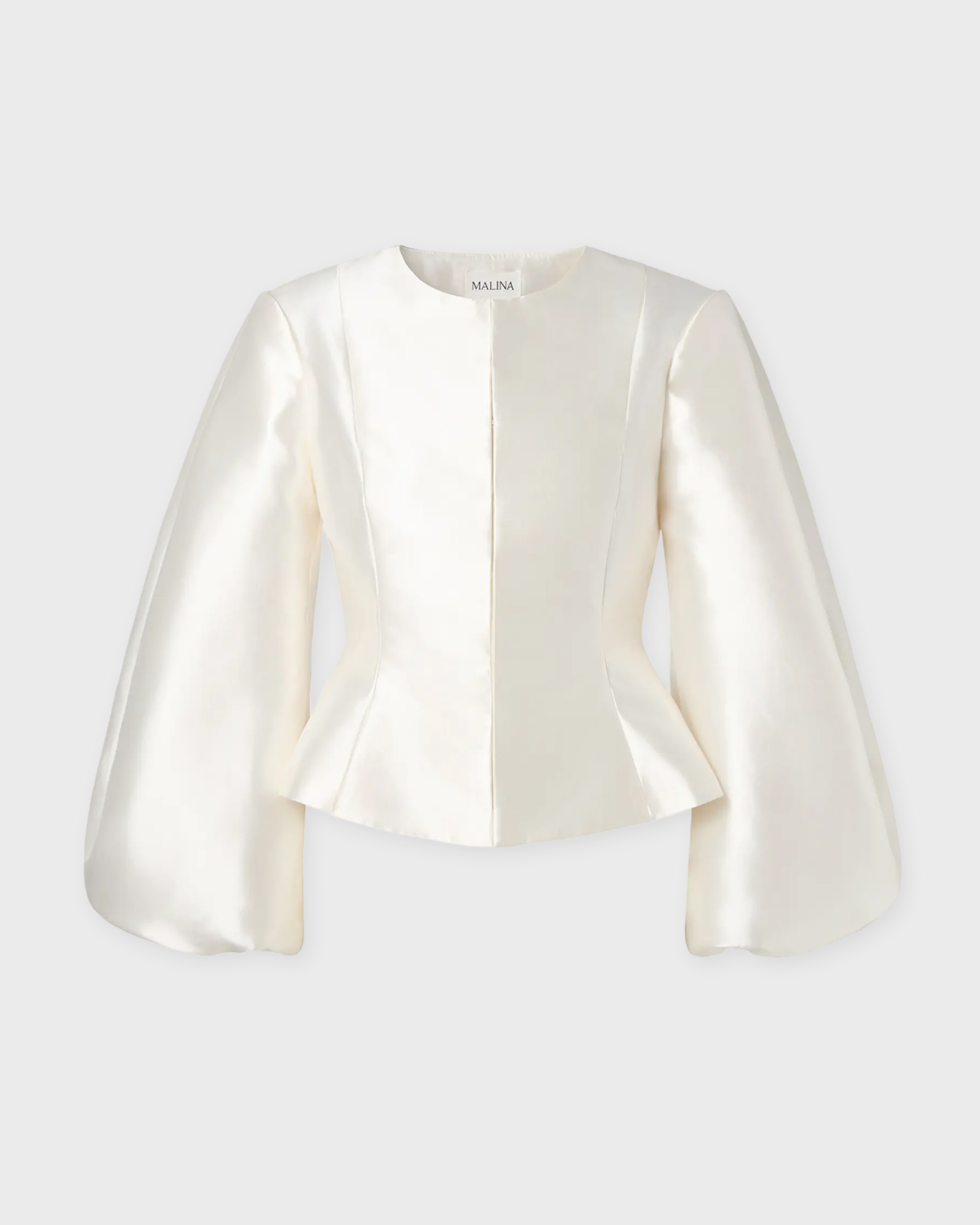 Malina Women's Ivory Blouse Vendela Balloon Sleeve 38