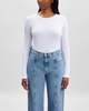 Dagmar Top Lyocell Long Sleeve White M