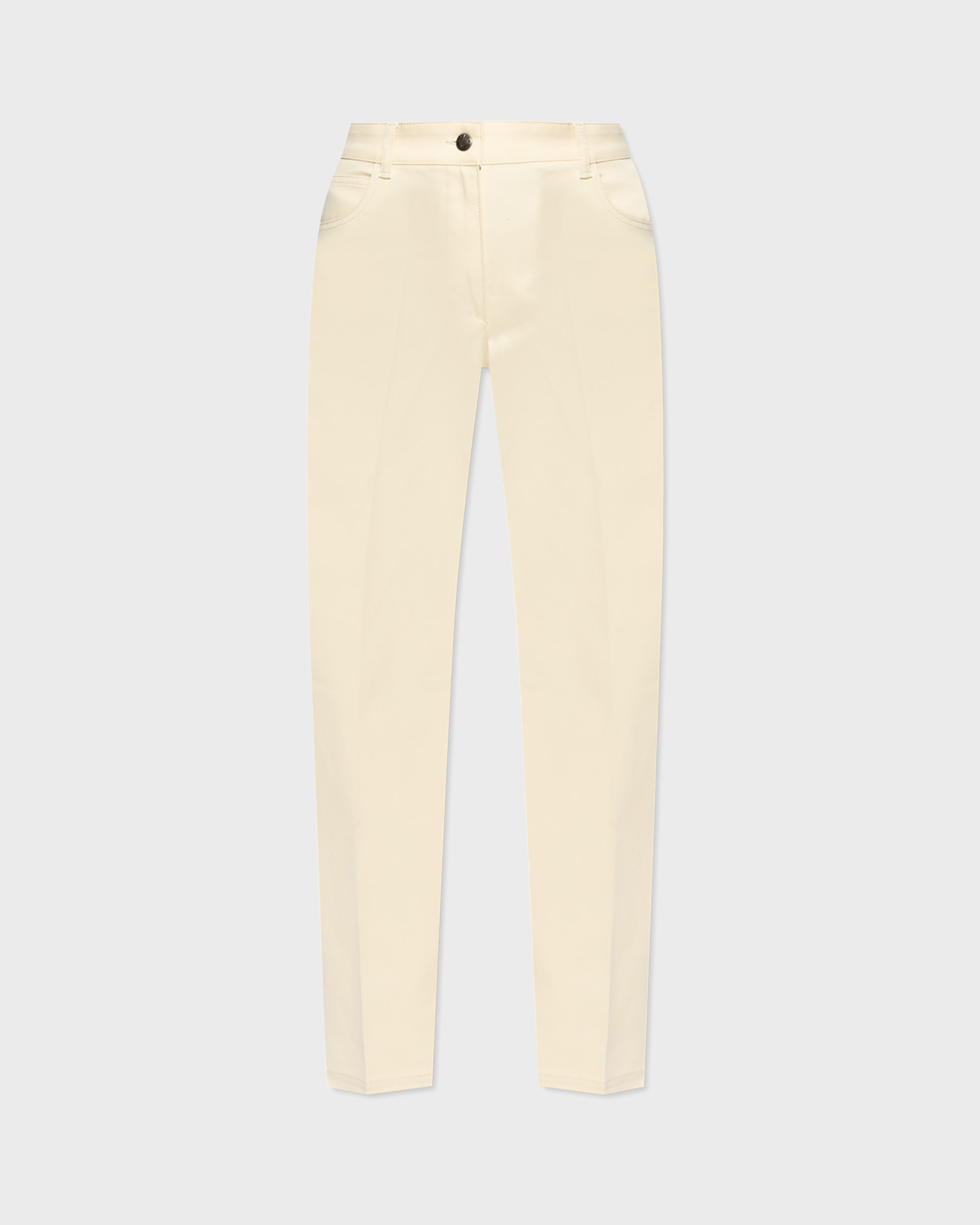 Moncler Women's Ljusbeige Jeans Gabardine Straight Leg It 42 (Eur 36)