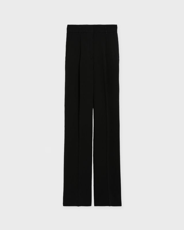 Max Mara Studio Trousers Lontra Svart IT 38 (EUR 32)