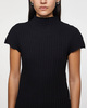 Filippa K Top Rib Cap Sleeve Black L