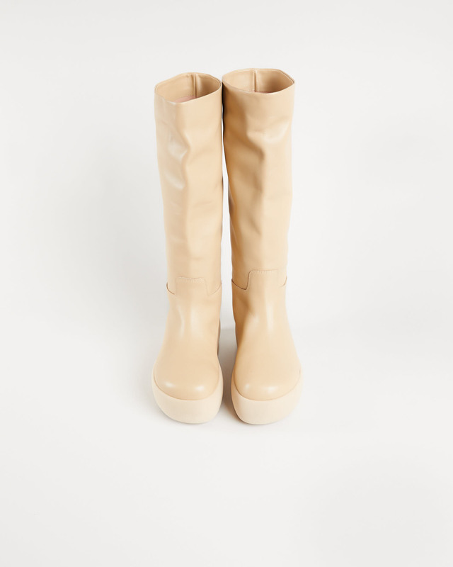 Gia Borghini Boots CHUNKY SOLE TUBOLAR BOOT Oatmeal EUR 39
