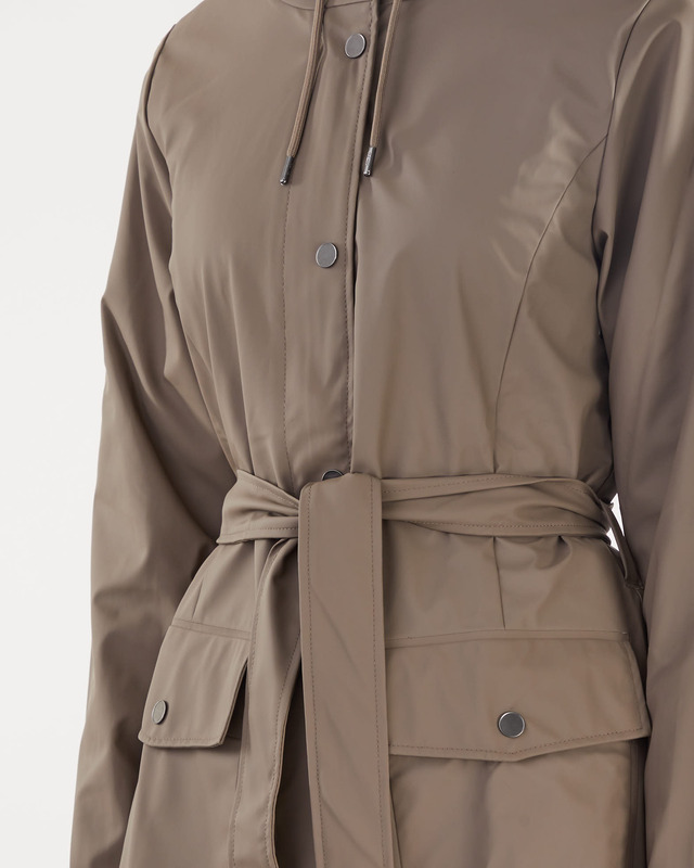 Rains Curve Jacket Taupe XS