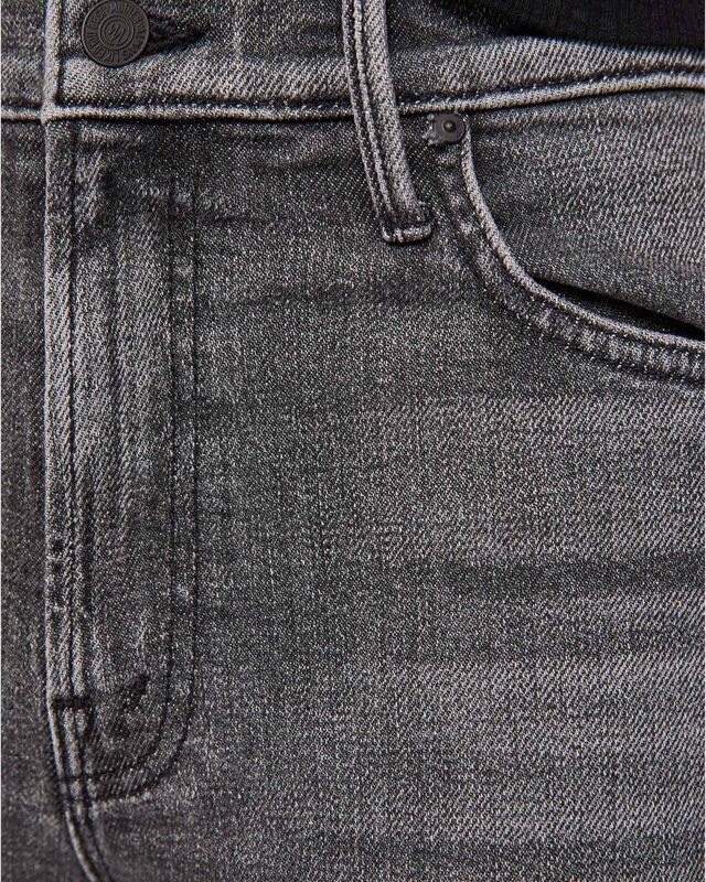 Mother Denim Jeans The Kick It Grey Wash 25