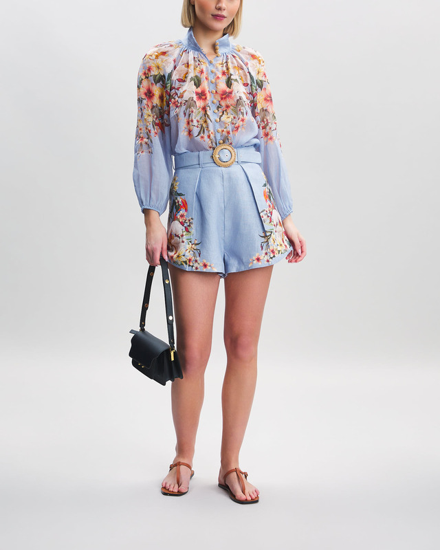 Zimmermann Shorts Lexi Tuck  Blå 1 (S-M)