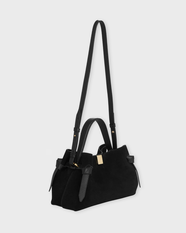 YUZEFI Bag Gyoza Suede Black Black ONESIZE