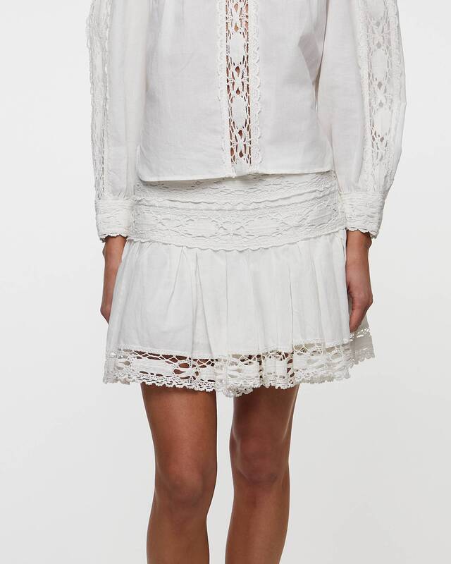 Isabel Marant Étoile Kjol Violana Vit FR 38 (EUR 36)
