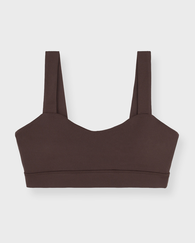 Sisterly tribe Top Softsculpt Sweetheart  Espresso M