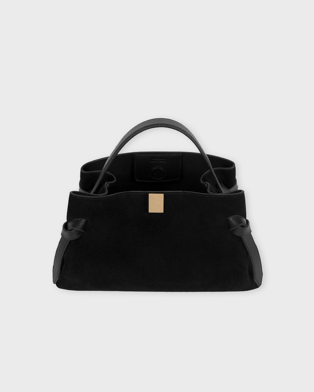 YUZEFI Bag Gyoza Suede Black Black ONESIZE