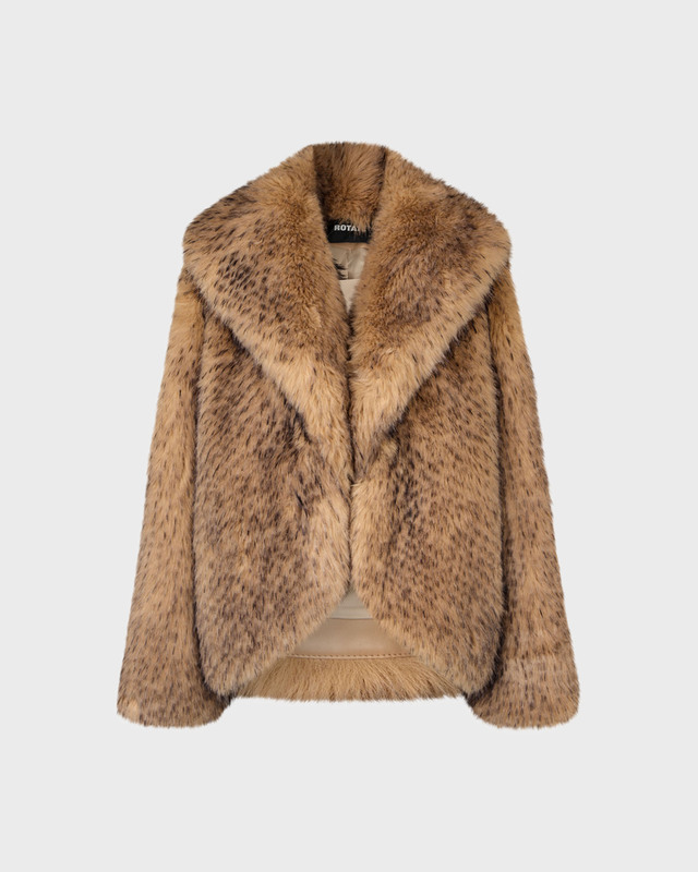 ROTATE  Faux Fur Jacket S-M