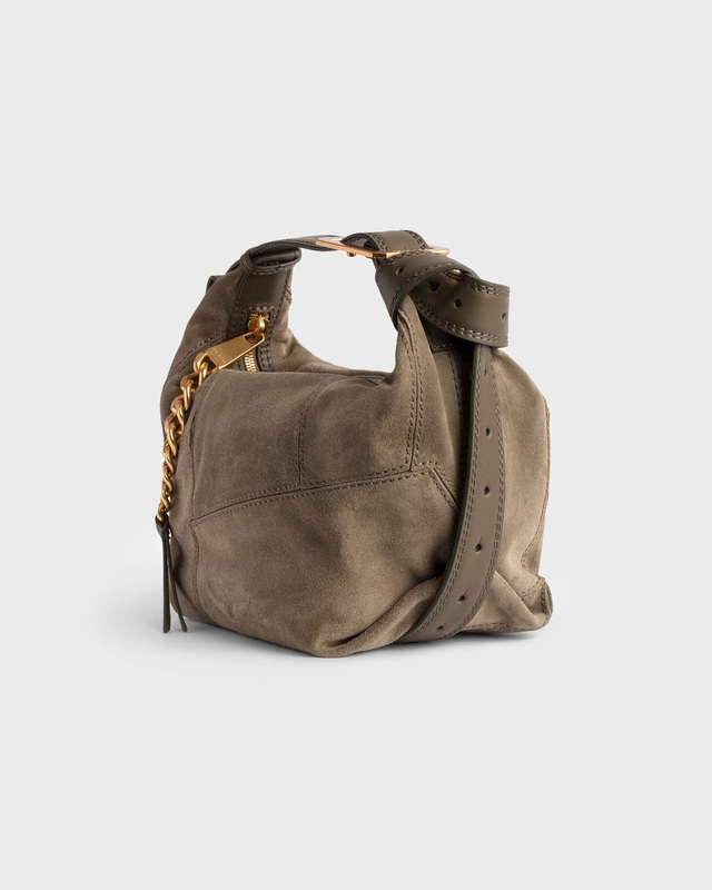 Zadig & Voltaire Bag Le Cecilia Suede Patchwork Grön ONESIZE