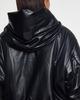 Acne Studios Jacket Hooded Faux Leather Black 36