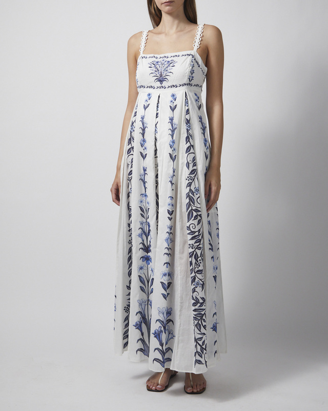 FARM Rio Klänning Flowers Arch Maxi Offwhite S