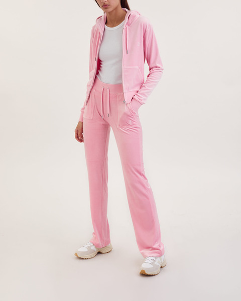 Trousers Del Ray Classic Velour Rosa 1