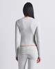 Skims T-shirt Cotton Jersey Long Sleeve Light Heather Gray L