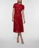 Self-Portrait Klänning Sequin Lace Midi Röd UK 14 (EUR 42)