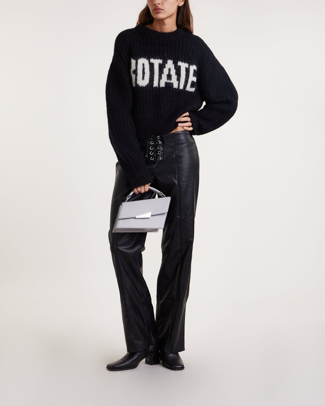 Rotate Tröja Firm Knit Jumper Svart 36