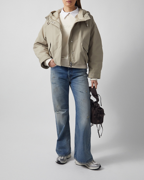 Jacka Eucalyptus Hooded Short Down Stone 2