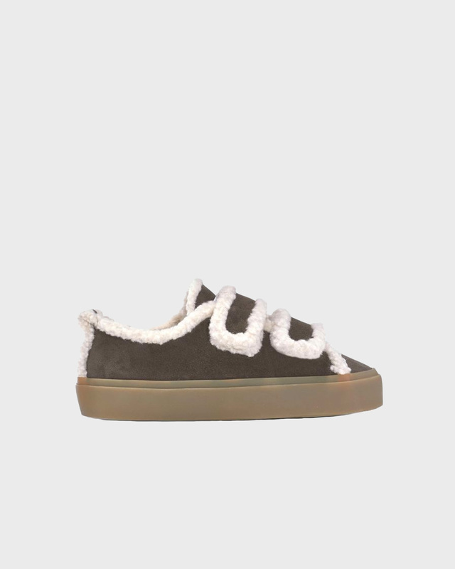 Inuikii Sneakers Shearling Low Velcro Dark brown EUR 36