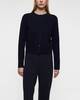 Vince Cardigan Tipped Half Moon  White M