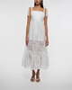 Malina Klänning Adri Embroidered Maxi  Vit 42