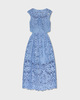 Self-Portrait Klänning Lace Cut-Out Midi Blå UK 14 (EUR 42)