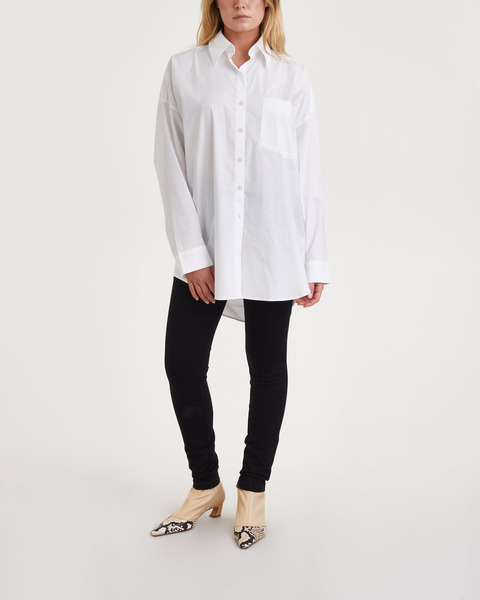 Shirt Oversized Long Sleeve Vit 1
